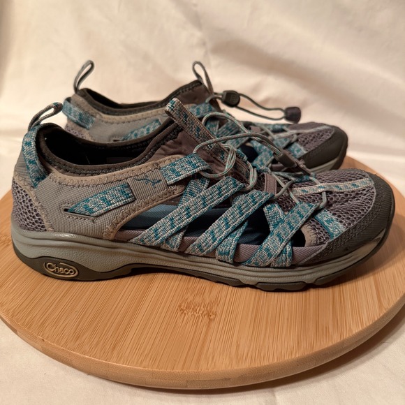 Chaco Outcross Evo 1 Womens Hiking Water Shoes Gray Blue Size 7 J104912 - Picture 3 of 9